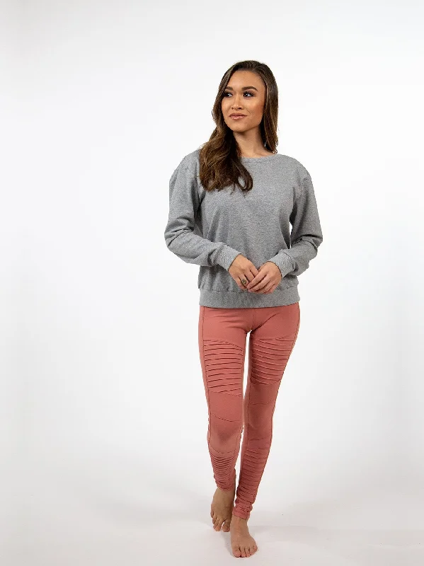 Flow Into Savings With Trendy Yoga Apparel Shoulder Chic Sweatshirt