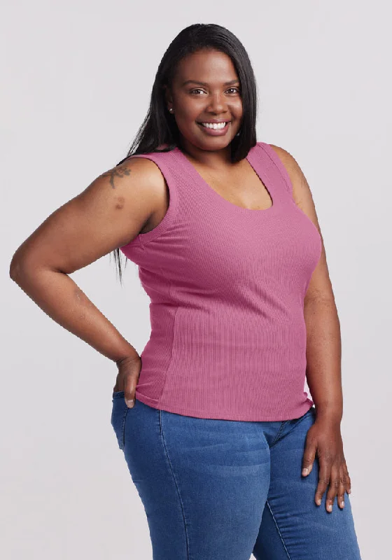 Namaste And Save On Yoga Apparel Sloane Ribbed Tank - Mesa Rose