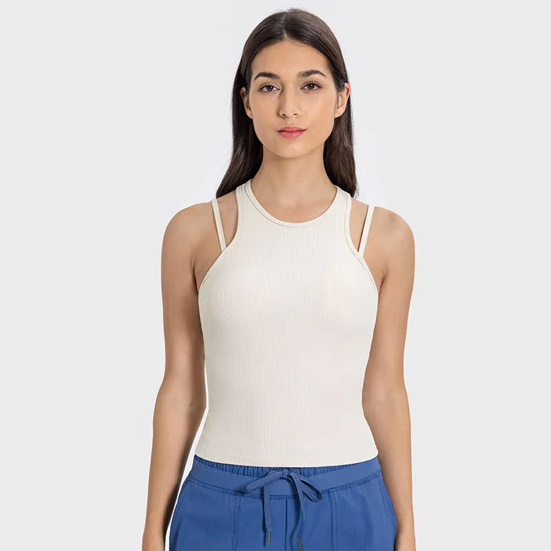 Breathable, Moisture-Wicking, And Budget-Friendly SPARK Summer Ribbed Tank Top DSS080