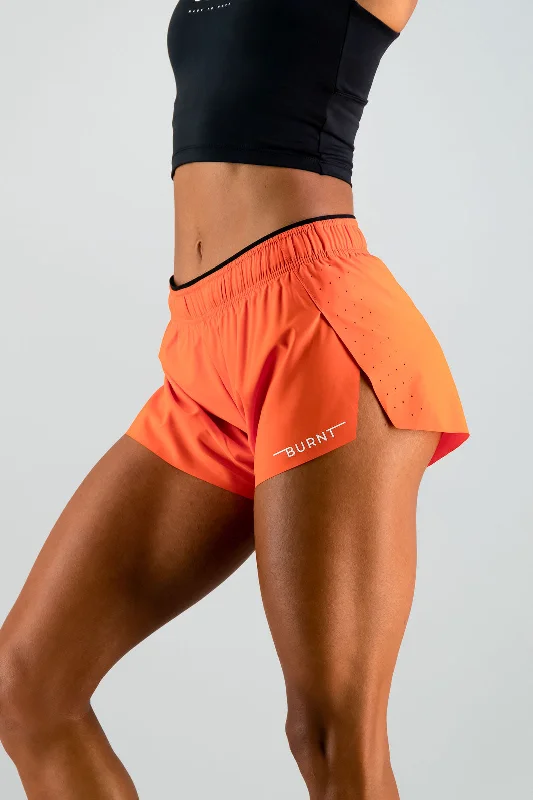 Flexibility Meets Affordability In Our Yoga Wear Sale SpeedSkin™ Women's Run Shorts - Orange