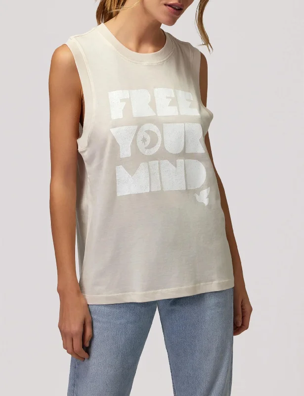 Limited-Time Savings On Yoga Leggings And Tops Your Mind Irina Muscle Tank - White Sand