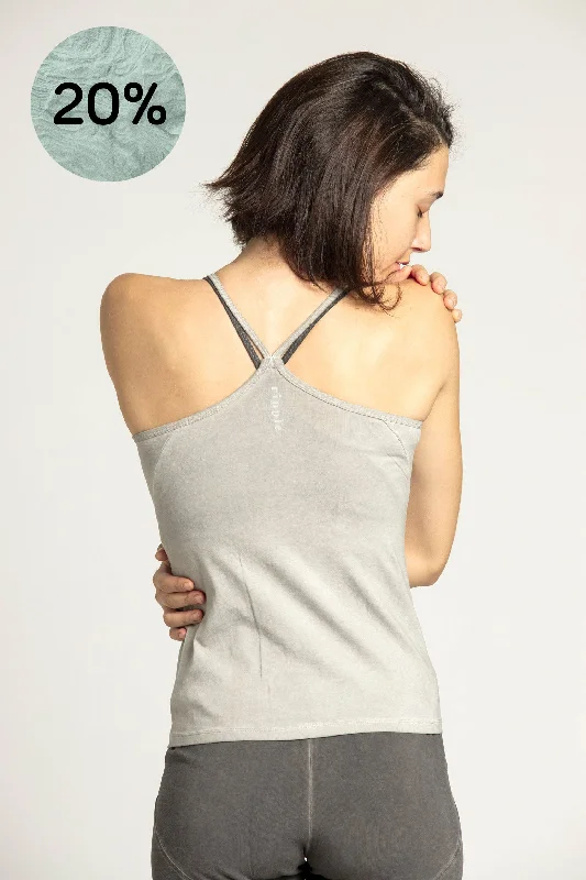 Yoga Apparel Designed For Movement At Lower Prices Stonewash Criss Cross Tank Top