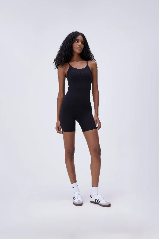 Stretch Your Limits, Not Your Wallet Ultimate Strappy Romper - Black