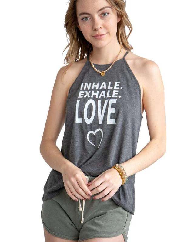 Find Your Perfect Fit With Discounted Yoga Outfits Inhale Exhale Love Halter Tank