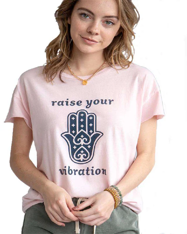 Breathe Easy In Comfortable Yoga Outfits Raise Your Vibration Tee