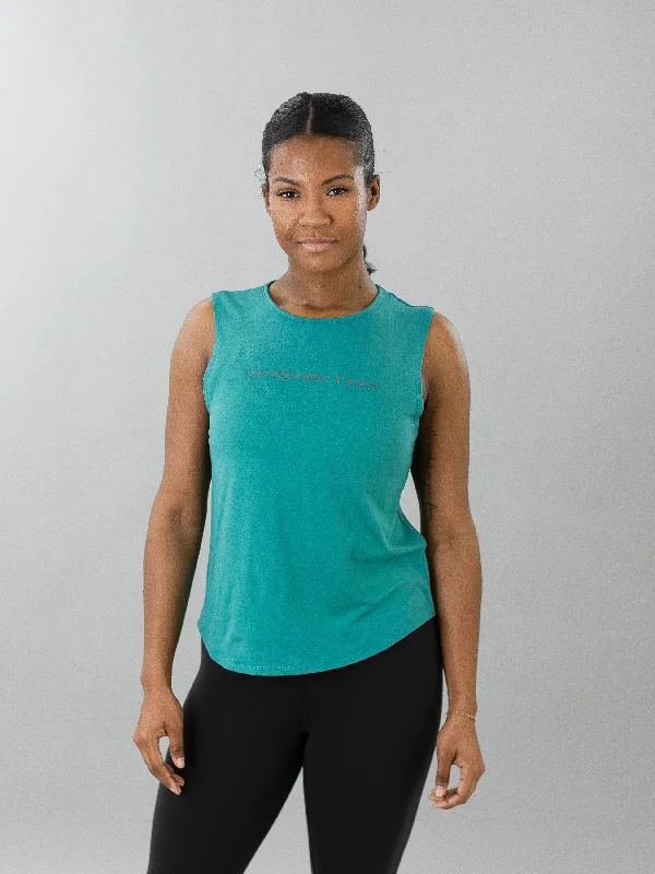 Performance Yoga Wear Now At Exclusive Discounts CorePower Yoga Open Back Jade Tank