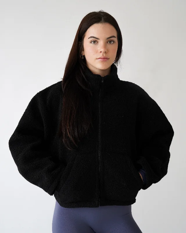 Your Yoga Wardrobe, Upgraded For Less Teddy Zip - Black