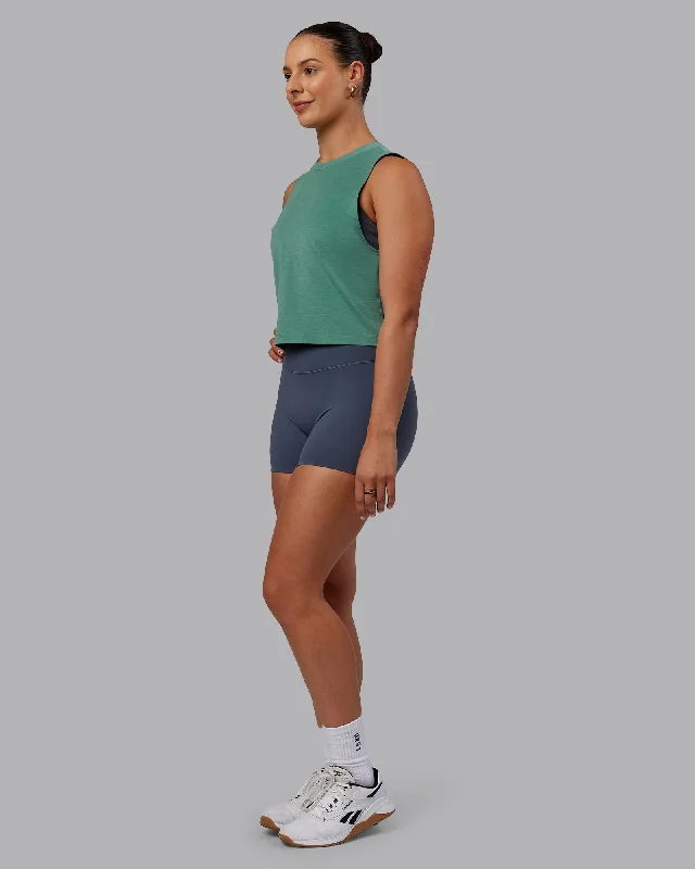 Elevate Your Style And Practice For Less Unleash Cropped Training Tank - Sagebrush