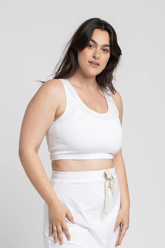 Stretch Your Limits, Not Your Wallet V Back Cropped Tank Top