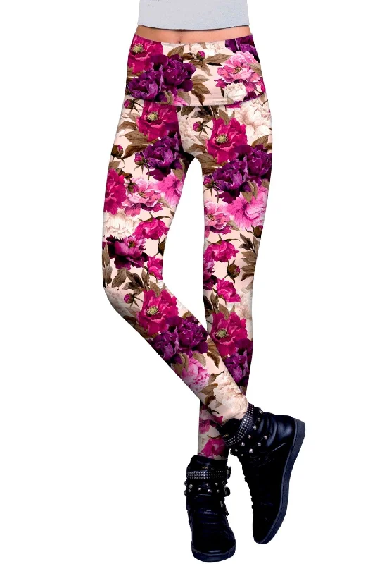Trendy Yoga Outfits At Budget-Friendly Prices Vintage Charm Lucy Floral Performance Leggings - Women