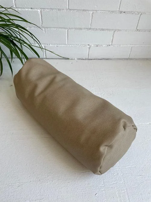 Feel The Difference With Premium Yoga Gear Deals Flax Vinyl Mini Round Bolster