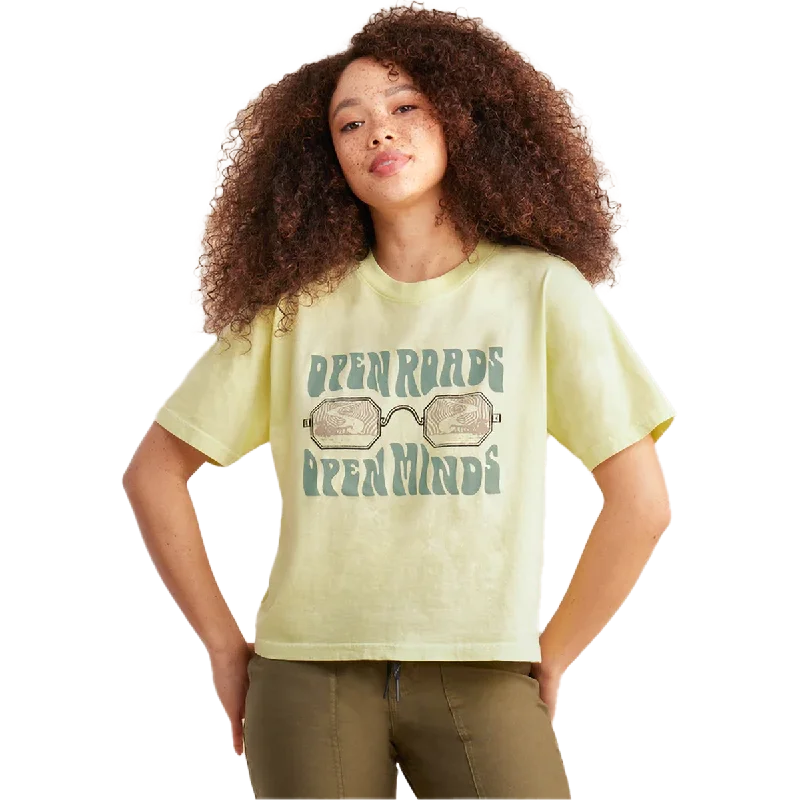 Sweat In Style With Yoga Clothing Discounts Women's Open Roads Boxy Crop Tee