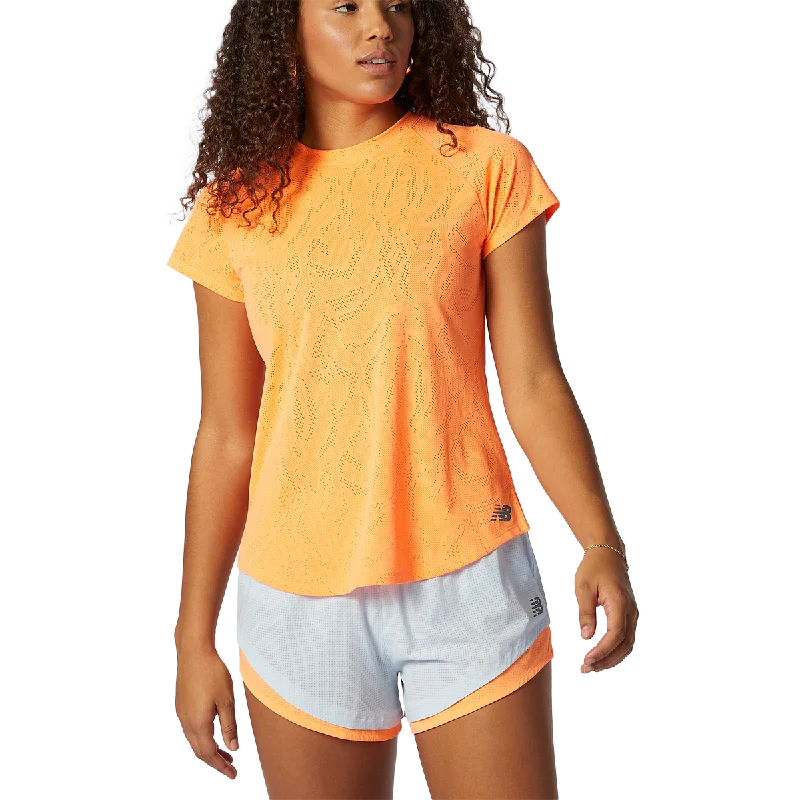 Elevate Your Practice With Affordable Yoga Wear Women's NYC Half Q Speed Fuel Jacquard Short Sleeve