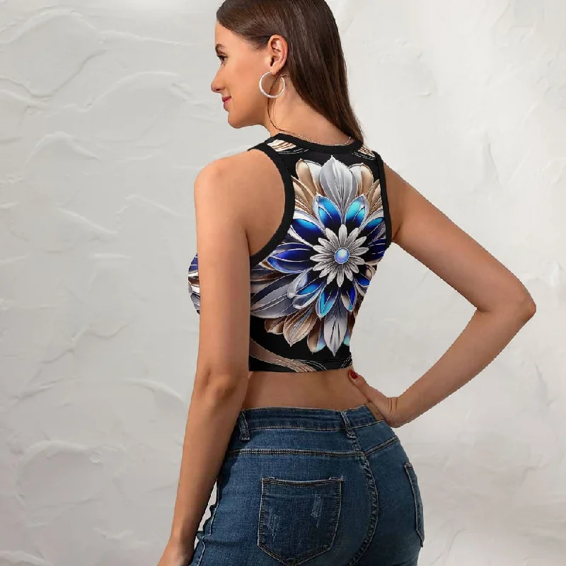 Affordable Activewear Designed For Movement Women's Cropped Slim Racer Tank Top