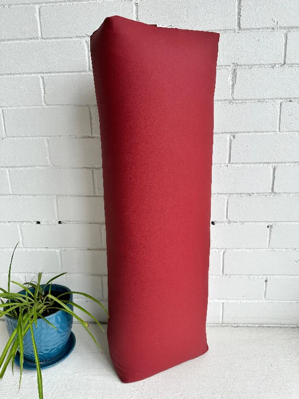 Exclusive Deals On Yoga Mats, Blocks, And Straps Ruby Vinyl Long & Lean Bolster