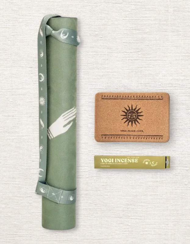 Your Go-To Yoga Essentials Now At Lower Prices 4 mm Yoga Pack - Ceremony Sage  Yoga Mat + Block + Strap + Incense