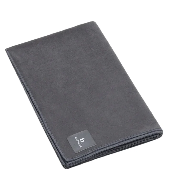 Your Yoga Journey Starts With Savings B, Halfmoon Gripster Towel Charcoal