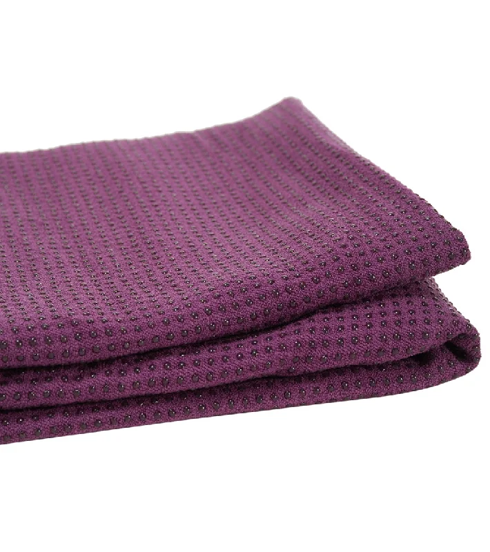 Breathe Easy With Budget-Friendly Yoga Gear Halfmoon Gripster Mat Towel Plum