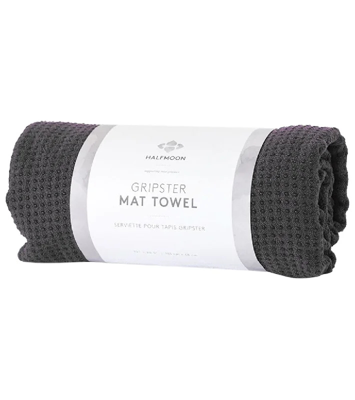 The Right Yoga Tools At The Right Price Halfmoon Gripster Yoga Towel Charcoal