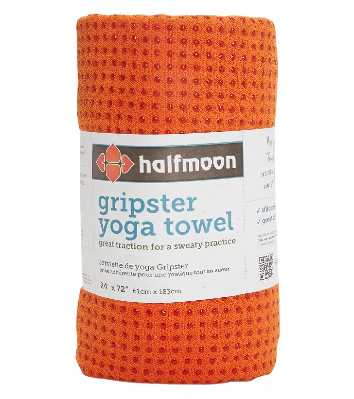 Support Your Flow With Discounted Yoga Equipment Halfmoon Gripster Yoga Towel Orange