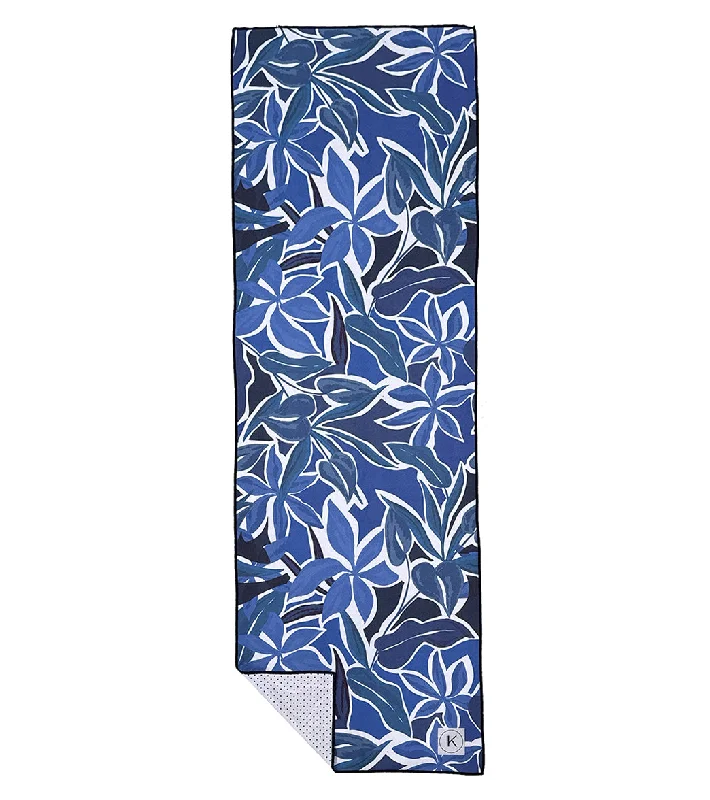 Upgrade Your Practice With Discounted Yoga Props Kaleidoscope Yoga Mat Towel Blue Floral