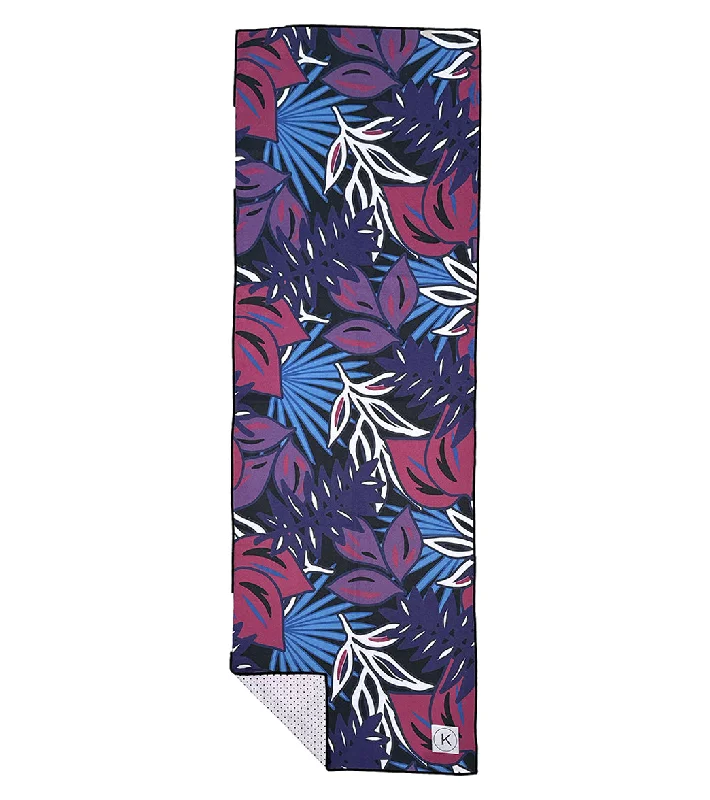 Stretch, Relax, And Save On Yoga Essentials Kaleidoscope Yoga Mat Towel Purple Palm