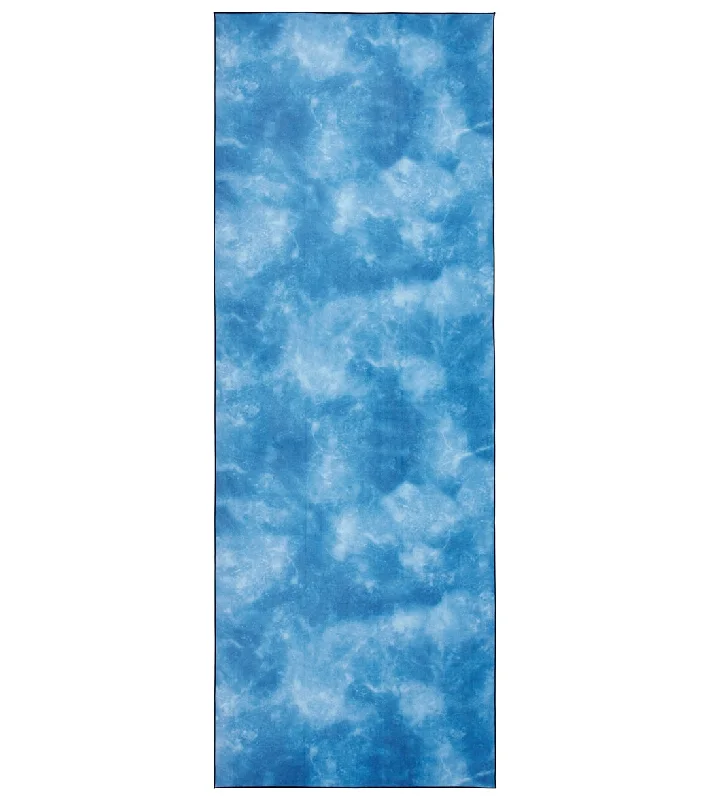 Affordable Luxury For Every Yoga Session Manduka eQua Yoga Mat Towel Camo Navy Tie Dye