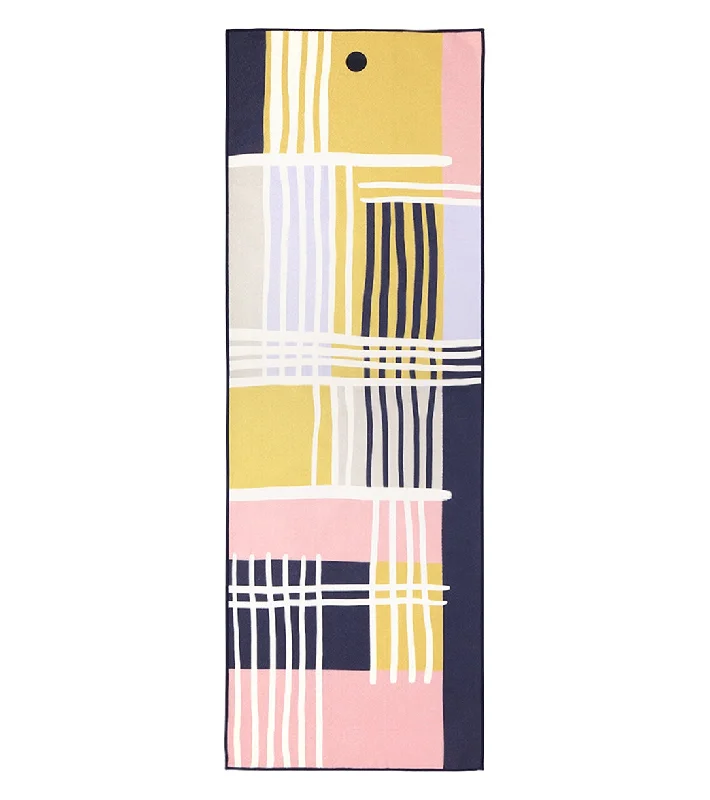 Comfort, Quality, And Savings In Every Pose Manduka Yogitoes+ Repreve® Yoga Mat Towel, 71" Brush Plaid