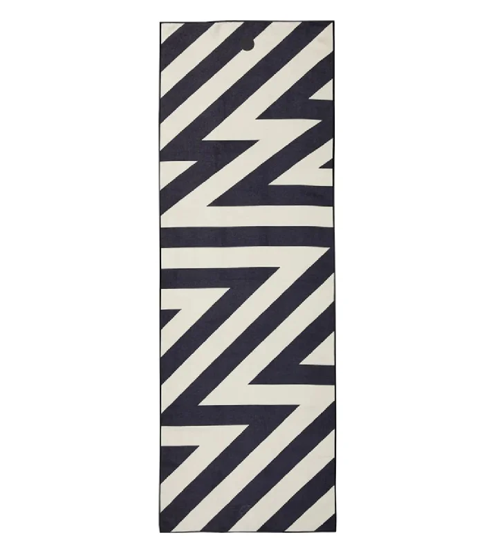 Deepen Your Practice With Budget-Friendly Accessories Manduka Yogitoes+ Repreve® Yoga Mat Towel, 71" Nouveau Zig Zag
