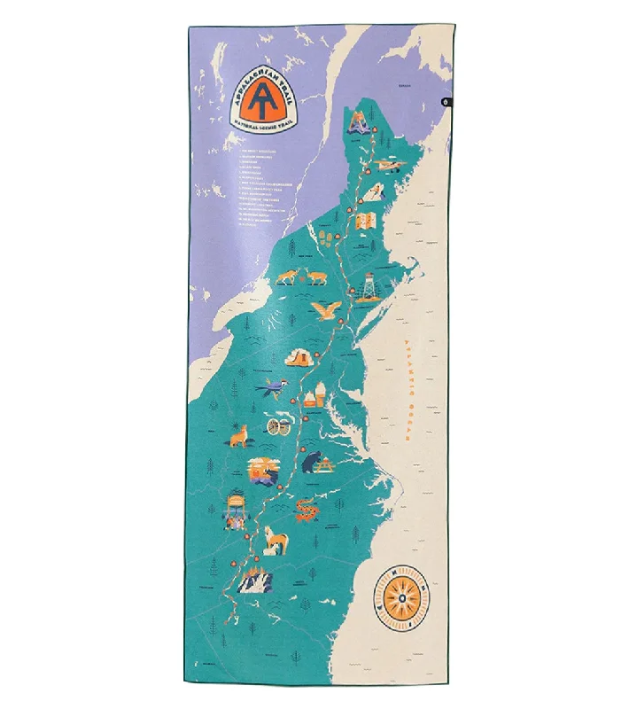 Comfort, Quality, And Savings In Every Pose Nomadix Original Towel Appalachian Trail Map