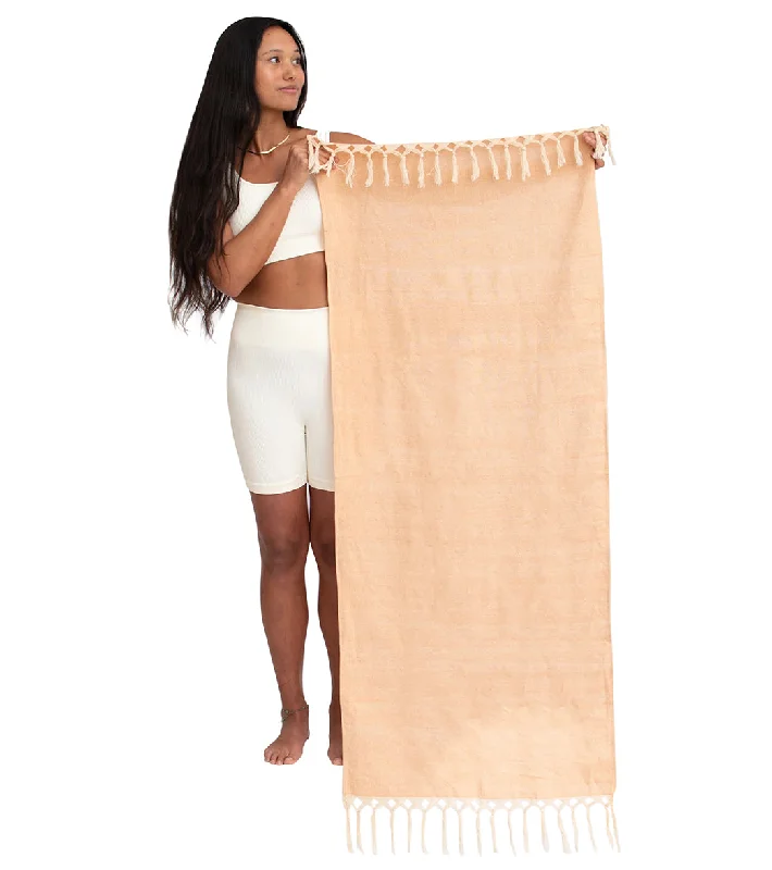 Best-Selling Yoga Accessories Now More Affordable Oko Living Naturally Dyed Herbal Yoga Mat Towel