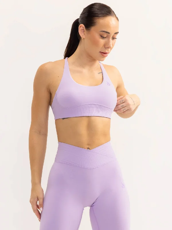 From Warm-Ups To Cooldowns, Shop And Save Activate Scoop Neck Sports Bra - Lavender