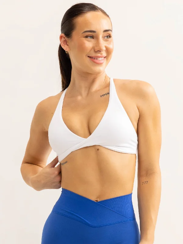 Upgrade Your Yoga Wardrobe For Less Activate Twist Sports Bra - White