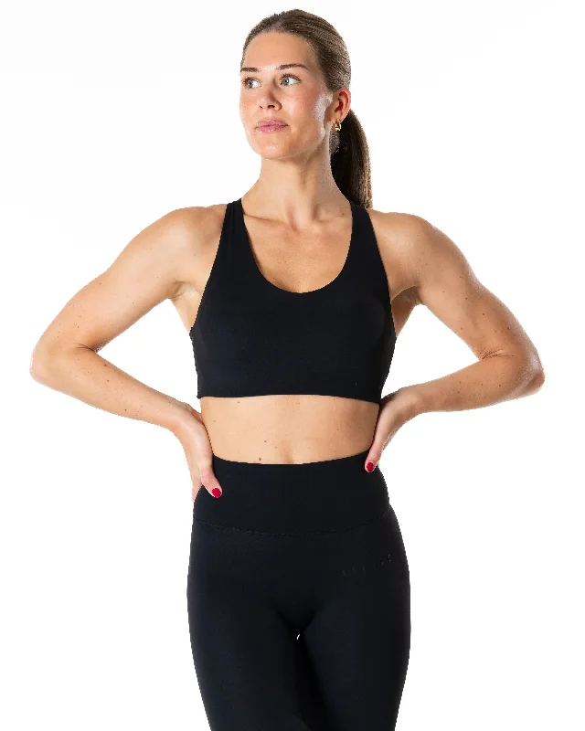 The Yoga Wear Sale You’Ve Been Waiting For Clean Top High Support - Black
