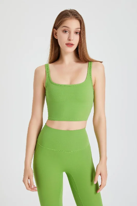 Elevate Your Style And Practice For Less Double Strap Longline Sports Bra