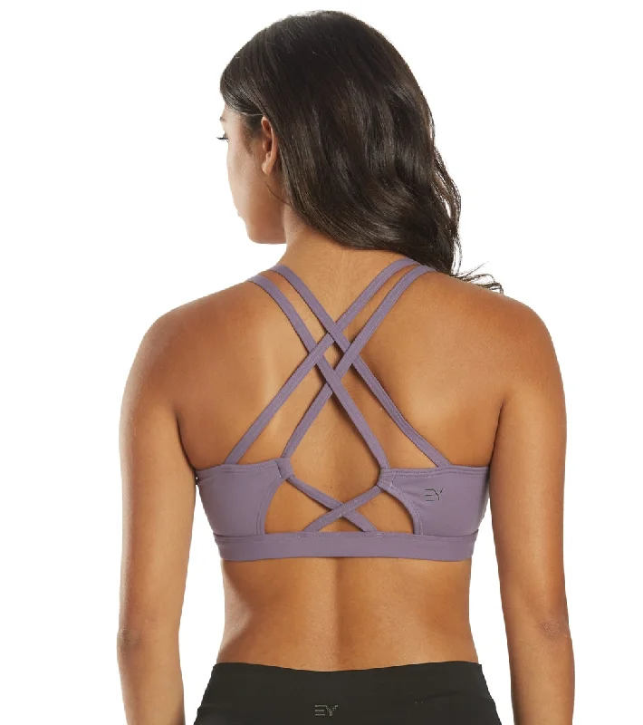 Move With Confidence In Discounted Yoga Outfits Everyday Yoga Rejoice Solid Sports Bra Purple Taupe
