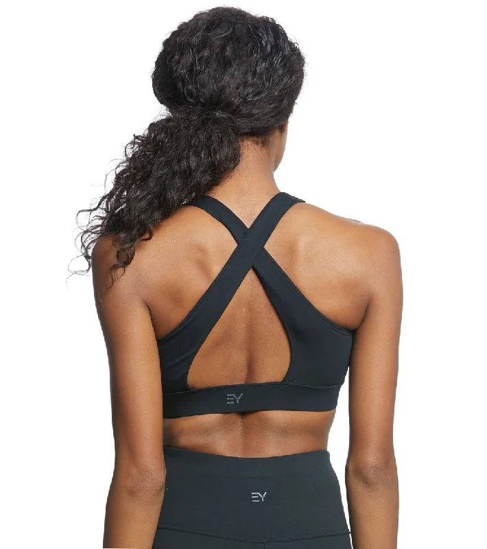 Soft, Stretchy, And Super Affordable Yoga Wear Everyday Yoga Warrior X High Neck Sports Bra Black