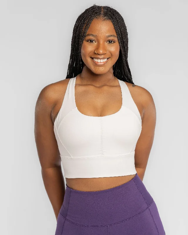 Elevate Your Practice With Affordable Yoga Wear Handful Gametime Bra – No Headlights White