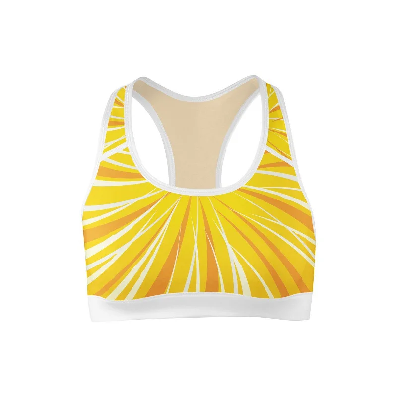 Fashionable Yoga Apparel Now On Sale Groovy Sun Sports Bra