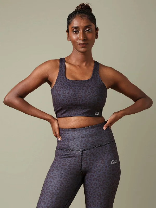 Yoga Wear At Unbeatable Prices High Impact Action Bra With Clasp Panthera Print