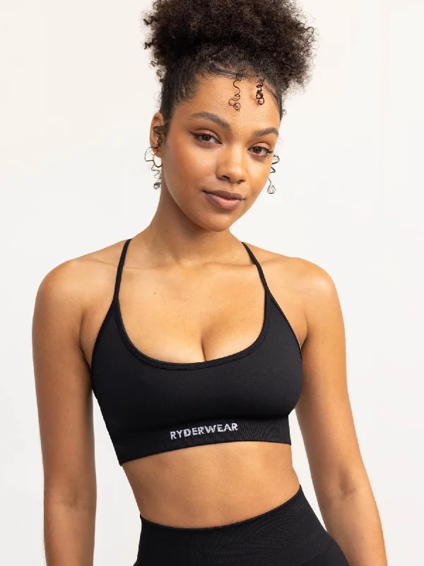 Flex Your Budget With Premium Yoga Clothing Deals Lift 2.0 Seamless Sports Bra - Black