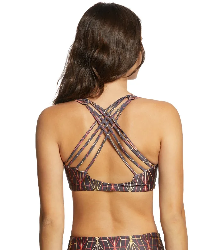 Premium Yoga Wear At Special Discounts Onzie Chic Yoga Sports Bra Golden Matrix