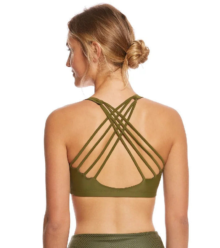 Stretch In Style With Budget-Friendly Yoga Wear Onzie Chic Yoga Sports Bra Moss