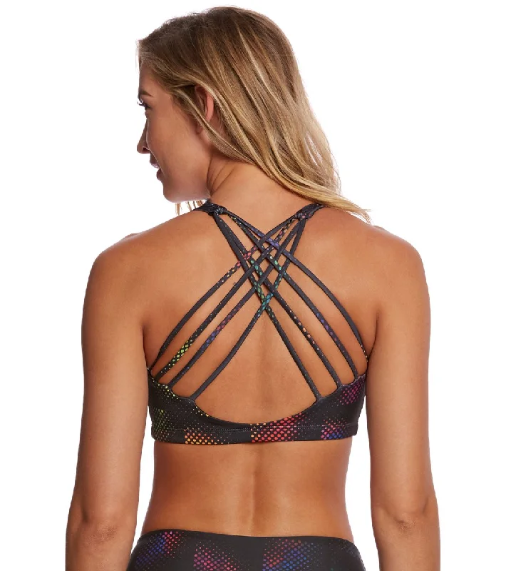 From Warm-Ups To Cooldowns, Shop And Save Onzie Chic Yoga Sports Bra Stained Glass