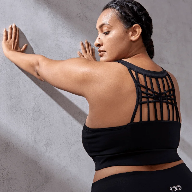 Flexibility Meets Affordability In Our Yoga Wear Sale Biker Kross Bra Black