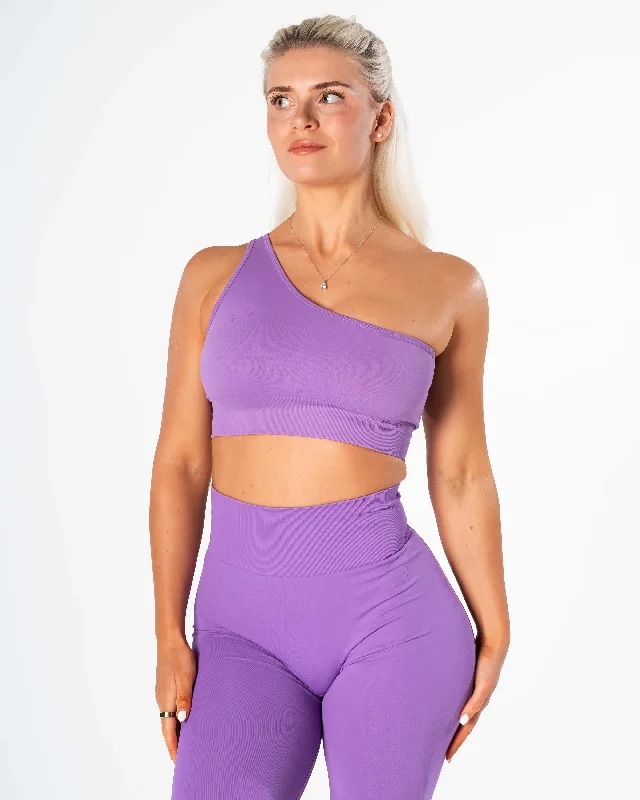 The Best Yoga Clothing At The Best Prices Radiant Single Strap Top - Dark Purple