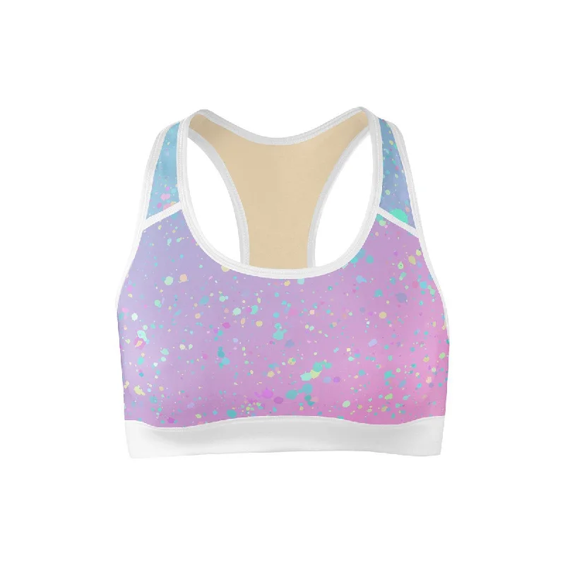 Move Freely With Premium Yoga Clothes At Great Prices Rainbow Paint Sports Bra