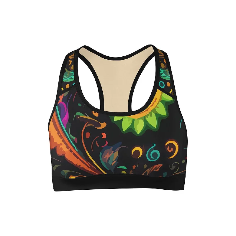 Your Yoga Wardrobe, Upgraded For Less Tribal Night Sports Bra