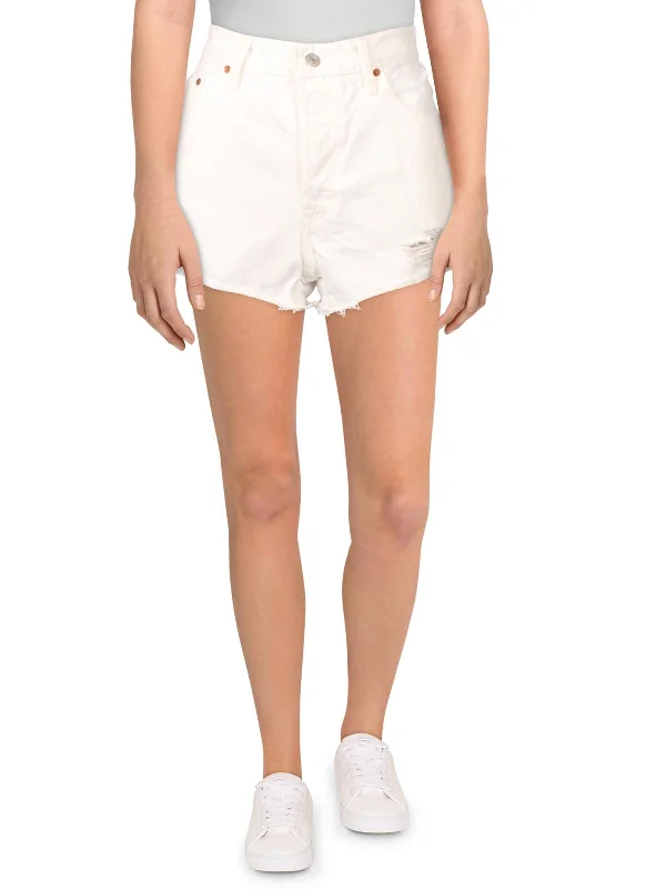 Sweat In Style With Yoga Clothing Discounts 501 Original Womens High Rise Destroyed Cutoff Shorts