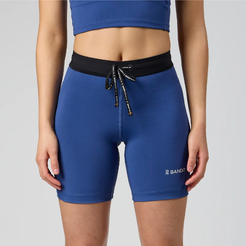 Flow In Comfort With Stylish Discounts Stamina™ 7" Women's Compression Shorts - Space Blue